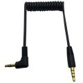 3.5mm Audio Cable - Dual Male 3.5mm TRRS to TRS Universal Cable for Microphones. 