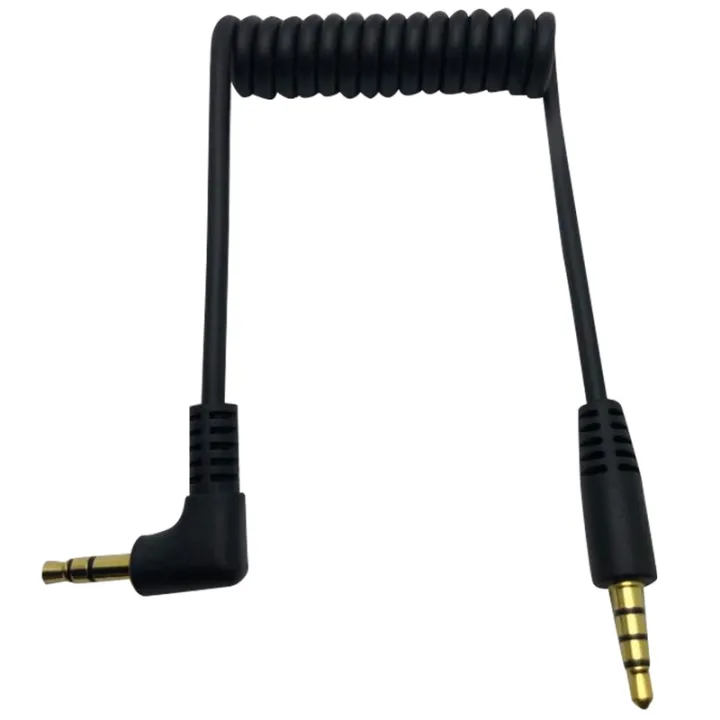 Dual Male 3.5mm TRRS to TRS Universal Cable for Microphones