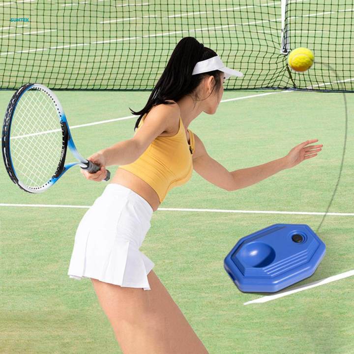 Tennis Trainer Ball Self Practice Practical Tool Single Player Solo Training Tennis Rebounder Set for Game Parks Kids Adult Beginners , Style C