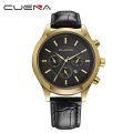 CUENA Watches Men fashion watch luxury brand Quartz Watch Leather Blet Mens Watches Clock.