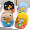 Cartoon Dinosaur Children Baseball Cap Cute Animal Kids Sun Hat Spring Corduroy Outdoor Boys Girls Peaked Caps Bonnet Gorras. 