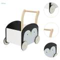 Wooden Baby Push Cart Push and Pull Stand Multifuctional Push Toy Shopping Cart for. 