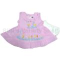 New Born Baby Girl Summer Stylish Cotton Short Sleeve Frock Soft Pleated Fabric (0-6 Months And 6-12 Months) - বাচ্চাদের জামা. 