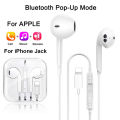 Original wired headphones for Apple iPhone 14 12 11 13 Pro Max mini 14 plus Bluetooth earphones X XR Xs 6 7 8 plus se headset. 