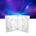 CD Storage Box 10-Piece Pack CD Case Plastic Double-Sided CD Storage Car CD Case Thickened DVD Case, Easy Install Blue. 
