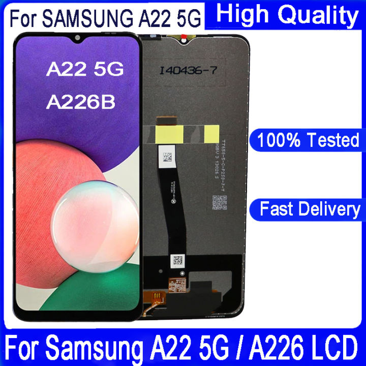 High quality 6.6 LCD For Samsung A22 5G A226 A226B SM-A226B/DSN LCD Display Touch Screen Digitizer Assembly Replacement