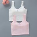 Girls' New Tank Top Long Half Body Inner Wear Children's Bra Primary School Development Bra Summer Sports Bra. 