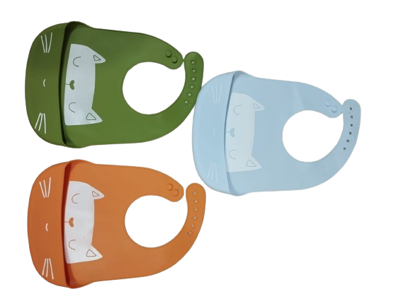 Silicone Baby Bibs with Food Catcher