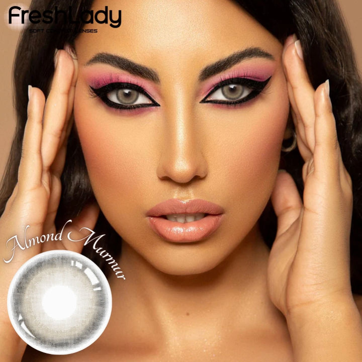 New%20Freshlady%20Almond%20Murmur%20Color%20Contact%20Lens%20With%20Regular%20Kit%20Box%20For%20Men%20and%20Women.1pair%20Premium%20Quality%20Freshlady%20Color%20Contact%20Lens%20For%20Eye%20fashion%20Makeup.%20Freshlady%20Sweet%20Melody%20Series.%20#almondmurmur%20-%20Image%202