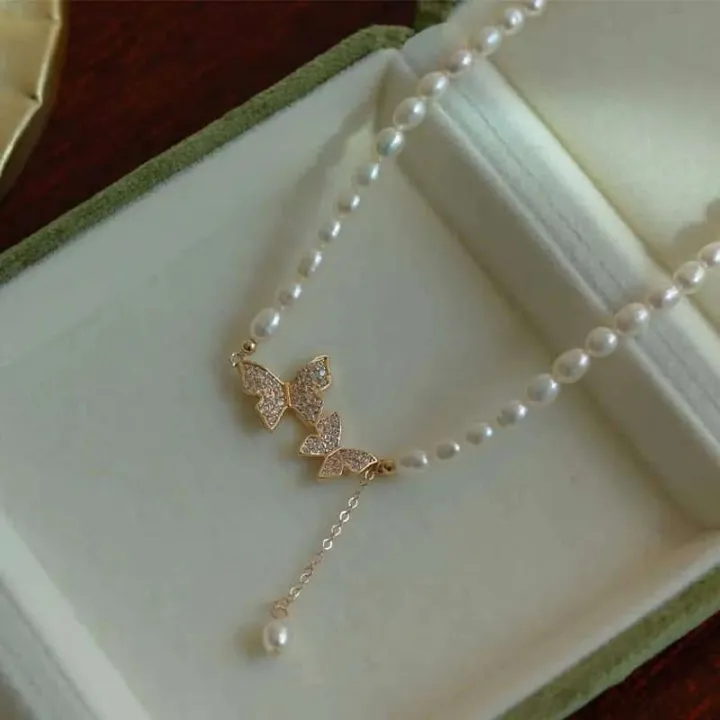 Sweet%20Rhinestone%20Bow%20Knot%20Pendant%20Necklace%20Elegant%20Summer%20Imitation%20Choker%20Necklace%20For%20Women%20Jewelry%20Gifts%20-%20Image%203
