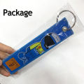 JDM Car Fabric Keychain Key Ring Hokkaido waves Key Tag Kanagawa Surfing Embroidered Key Chain Man Automotive Accessories.