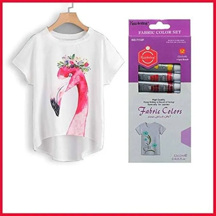 Keep%20Smiling%20Fabric%20Colors%20Set%20With%20Brush%2012%20Shade%20-%20Image%202