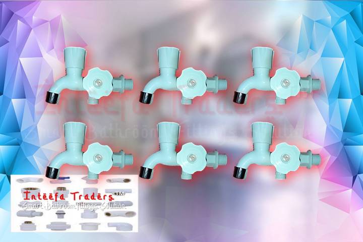 PVC%20ABS%20Plastic%20Material%202%20in%201%20BIB%20Polished%20Cock%20Tap%20Wall%20Mounted%20Made%20of%20Virgin%20Material%20Pack%20of%206%20Pcs%20-%20Image%202