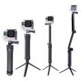 3 WAY MONOPOD/TRIPOD For Gopro Hero 5 4 Session SJ4000 Xiaomi Yi 4K Sports Camera Accessories. 