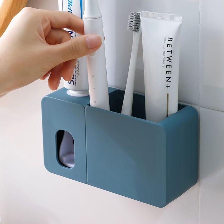 soap%20holder%20organizer%20lagayan%20ng%20sabon%20pang%20ligo%20soap%20organizer%202%20In%201%20Toothpaste%20Dispenser%20With%20Toothbrush%20Holder%20Wall%20Mount%20Automatic%20Tooth%20Paste%20Squeezer%20Bath%20Organizer%20Bathroom%20Accessories%20-%20Image%203