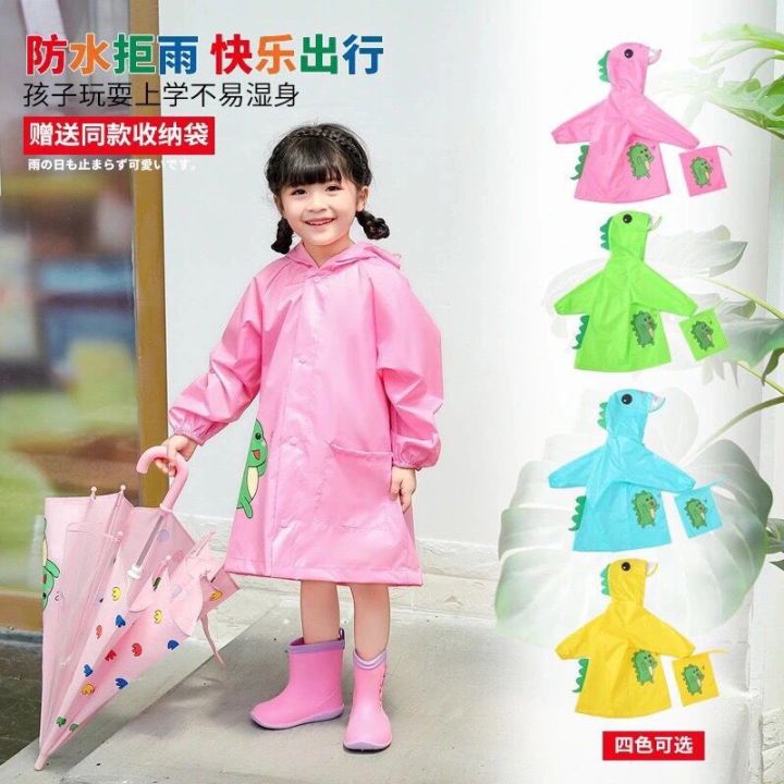 Children's%20Raincoat%20Rain%20Boot%20Set%20Children's%20Kindergarten%20Boys%20Girls%20Elementary%20School%20Students%20Poncho%20Baby%20Waterproof%20Rain%20Boots%20Dinosaur%20-%20Image%206