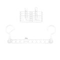 Mini Underpants Socks Rack Scarf Rack Small Hanging Rod Suitable for Household Storage Pantyhose Hanger Magic Organizing Storage Rack. 