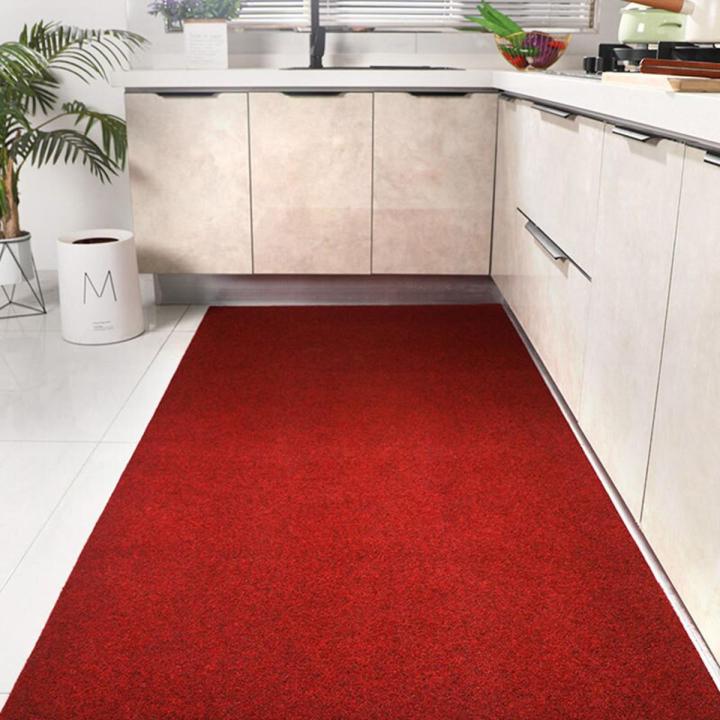 Anti Slip Kitchen Mat for Floor Long Hallway Rug Large Living Room Carpet Mall Doormat Waterproof Oilproof Stripe Kitchen Carpet-100x100cm