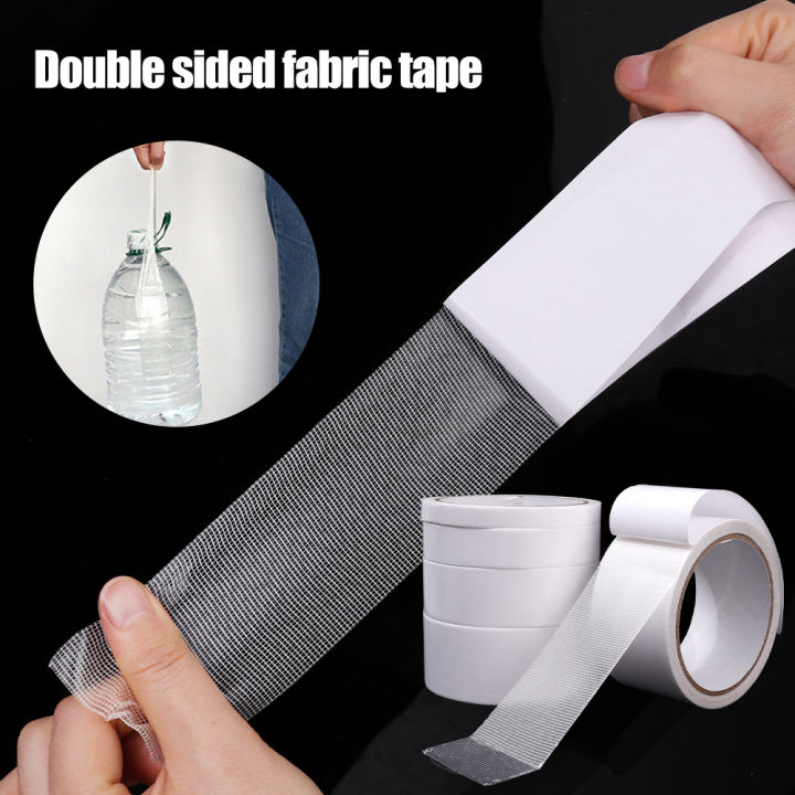 5Mm High Adhesive Transparent Mesh Fabric Double-sided Tape Wedding Exhibition Carpet Seam Filling White Film Roll