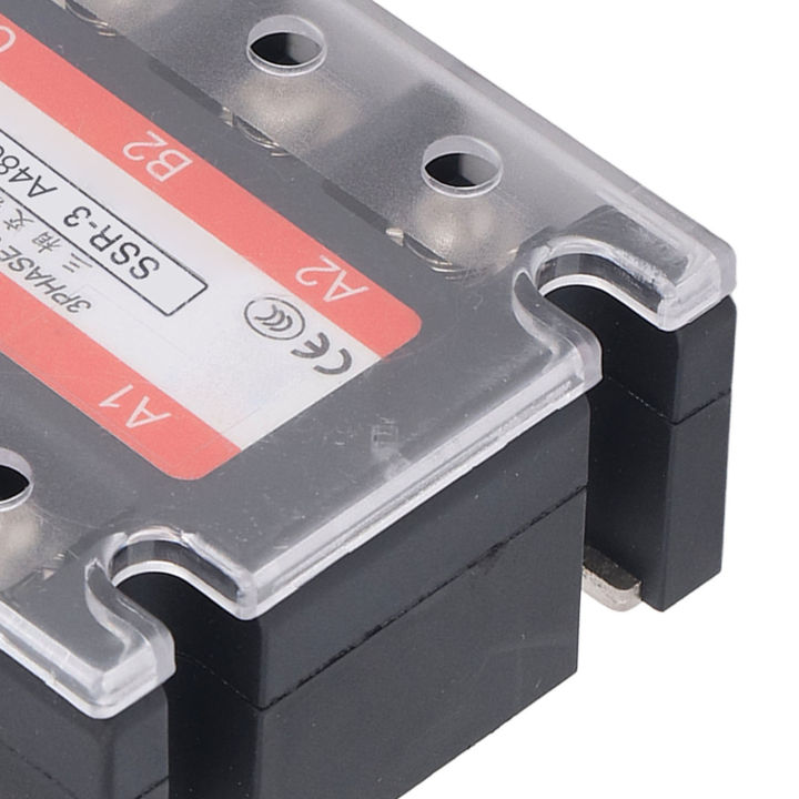 Solid State Relay AC To AC Relay Module 90-250V Input 24-480V Output 3 Phase for Automatic Control