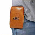 Men Waist Jeep Artificial Leather Bags.