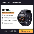 Oukitel BT10 SmartWatch Sport 2024 Smart Watch For Men 410mAh 1.43 Inch BT5.2 Men's Smartwatch.
