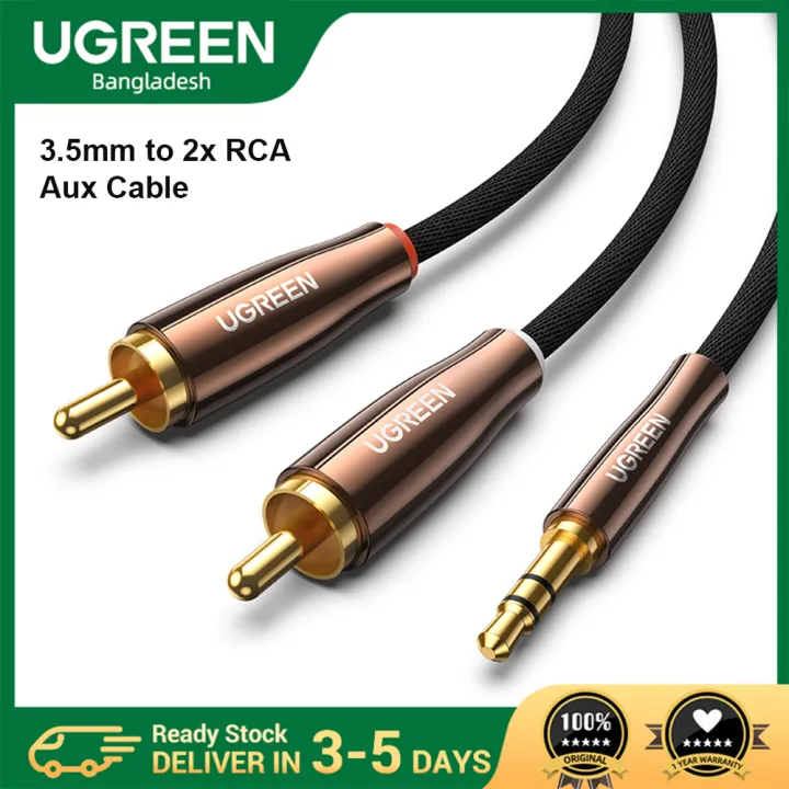 Ugreen AV170 3.5mm to 2x RCA Aux Cable - 1M/2M - UGREEN 3.5mm Male to ...
