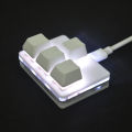 Mini mechanical keyboard, arrow keys, 4 keys, WASD up and down, left and right, usb wired red keyboard, custom shortcuts.