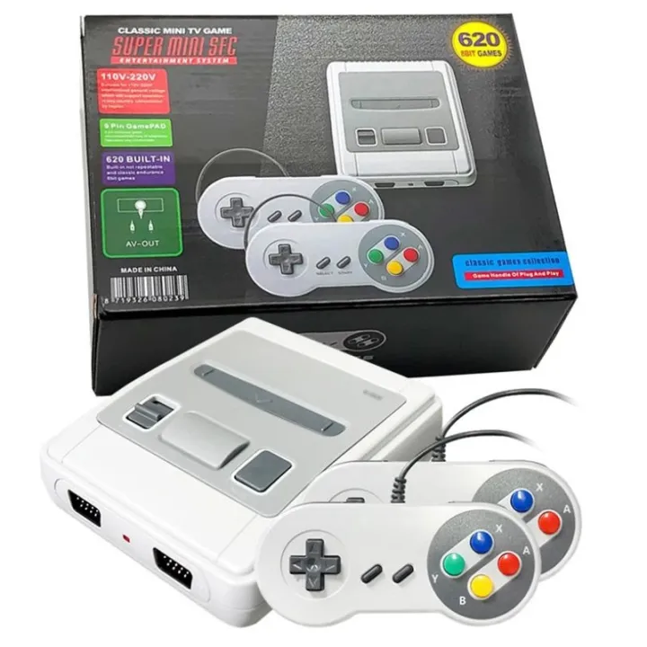 SNES%208%20Bit%20Mini%20Retro%20TV%20Game%20Console%20Built-in%20620%20Class%20Games%20With%202%20Controllers%20For%20Super%20Nintendo%20US/EU/UK/AU%20Plug%20-%20Image%203