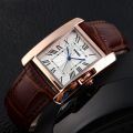 1085 Elegant Square Dial Rome Ladies Quartz Watch 30m Waterproof. 