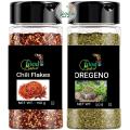 Food Artist Seasoning Combo - Pizza Oregano (50g) and Pizza Chili Flakes (100g) - Pack of 2. 
