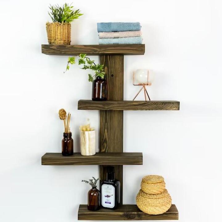 Wall Decor Racks Wall Decor 4 Tier Self Wall Rack Showpieces Holder | Daraz.com.bd