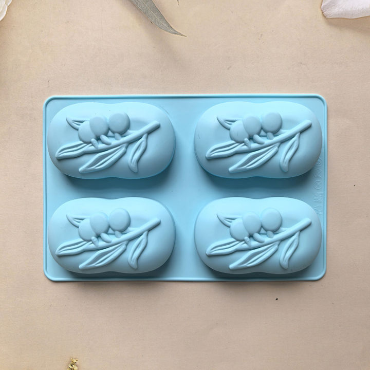 Soap Mold 4 DIY Decoration Silicone 3D Mooncake Mold
