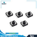 5pcs Switches B3F-4055 Square Head Momentary Push Button Switch 12x12x7.3mm 4P 4Pin On Off Panel Momentary Tactile Tact Push Button Switch Self Reset DIP Push Switches.