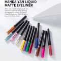 HANDAIYAN 12 Colors Matte Liquid Eyeliner Set Rainbow Colorful Neon Eyeliner Pencil Pigmented Waterproof Smudgeproof Long Lasting Gel Eye Liner Christmas Makeup Gift Kit for Women Set A. 