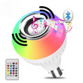 Smart Led Remote Control Bluetooth Speaker Music Bulb - AC 220V - Speaker.