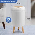 Smart Detection Sensor Trash Can No-Dead-Angle Sensor Trash Can Low Energy Consumption andLong Battery Life All-Round Recognition, No Dead Angle.