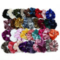 6pcs-Silk Scrunchie Hair Band for girls. 