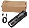 20000mAh Japan Made Super Power LED Flashlight – Rechargeable Long Range Torch Light with Zoom, USB Charging & Power Bank Function – USA Design.