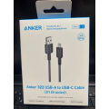 Anker 322 USB-C to USB-C Cable USB-C to USB-C Fast Charging Cord, 60W Max Power Delivery PD Charging for MacBook iPad Pro 2020 Samsung Galaxy, Pixel, and More ((3ft) 0.9m, Black, White). 