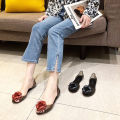 Thailand Internet celebrity jelly shoes women's summer transparent plastic flower sandals fish mouth flat hollow single shoes Lazada. 