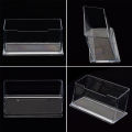 Lightweight Acrylic business card holder Versatile Transparent Sturdy Desktop card display card stand for Office desk organizer Exhibition display Business events Trade shows Corporate gifting. 