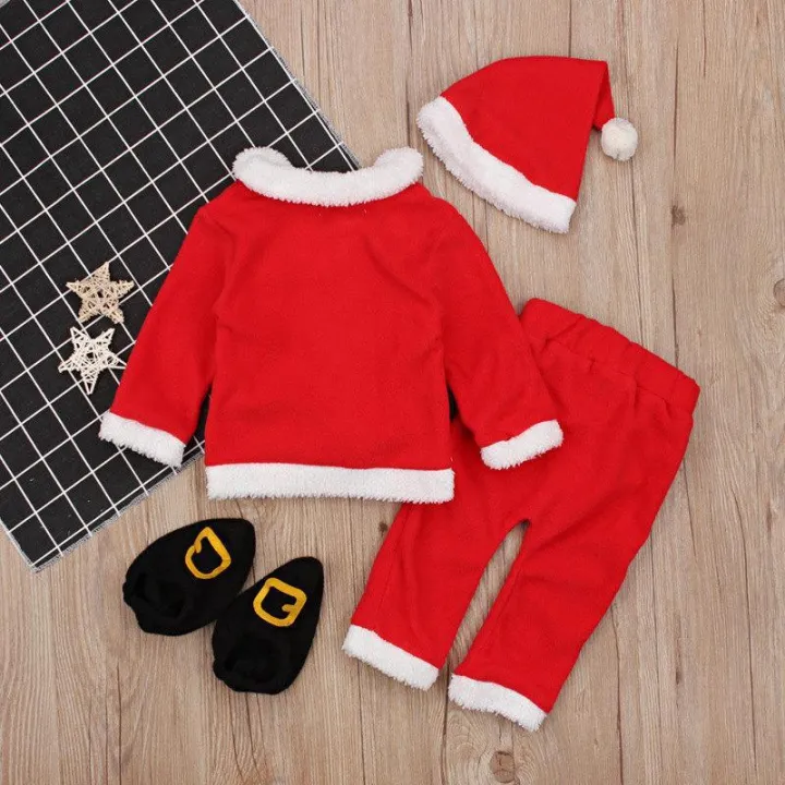Male%20And%20Female%20Children%20Spring%20And%20Autumn%20Winter%20Long%20Sleeves%20Santa%20Claus%20Styling%20Dress%20Up%20Four%20Sets%20-%20Image%204