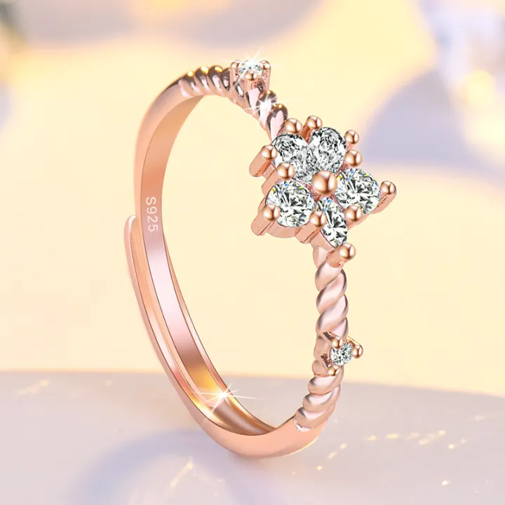 Korean%20version%20ring,%20women's%20niche%20design,%20ins,%20adjustable%20opening,%20flower%20ring,%20fashionable,%20simple,%20women's%20index%20finger%20silver%20ring%20-%20Image%202