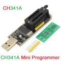 CH341A CH-341A USB Programmer CH341A 24 25 Series EEPROM Flash BIOS USB Programmer SOIC8 SOP8 Adapters Module Motherboard. 