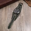 Mens Quartz Watches Jessingshow Luxury Wristwatch 2022 Cowhide Watchband Punk Style Watch For Men Wide Leather Bracelets. 