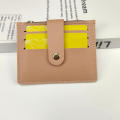 6 Color Card Bag Compact 11*9cm Pu Certificate Cover Zipper And Buckle Driver'S License Wallet for Travel Use Business Professionals Gift Easy To Carry.