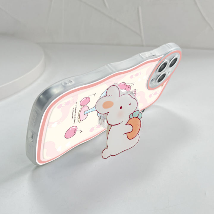 BILI%20for%20Redmi%2010C%20Back%20Cover%20With%20Free%20Ring%20Holder%20Rabbit%20Holding%20Carrots%20Soft%20Transparent%20Colorful%20Wavy%20Phone%20Cases%20-%20Image%209