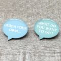 Personalised Badge Custom Enamel Pin Personalised Name Design Brooch Customizable Badge Gift for Her Him.