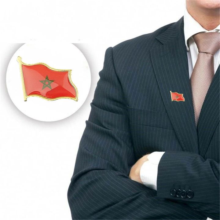 The%20Kingdom%20of%20Morocco%20National%20Flag%20Epoxy%20Lapel%20Pin%20Badge/Brooch%20For%20Official%20Suit%20Bag%20Hat%20Accessories%20-%20Image%206